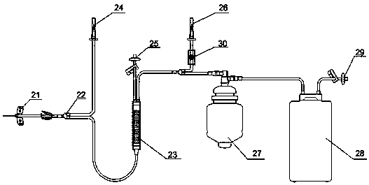 A pneumatic blood collection system and its application method