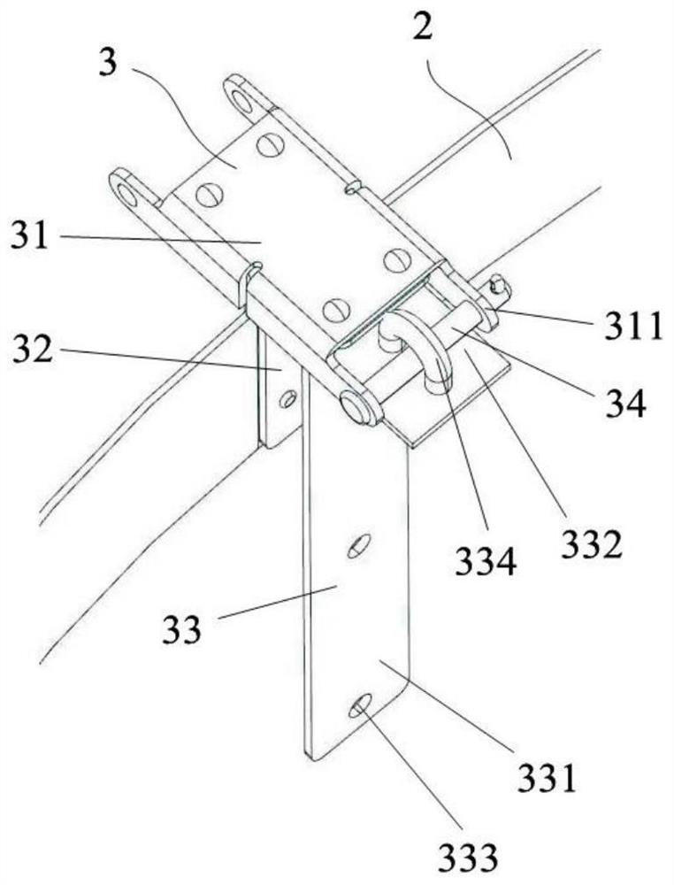 A cable tray for rail vehicle end