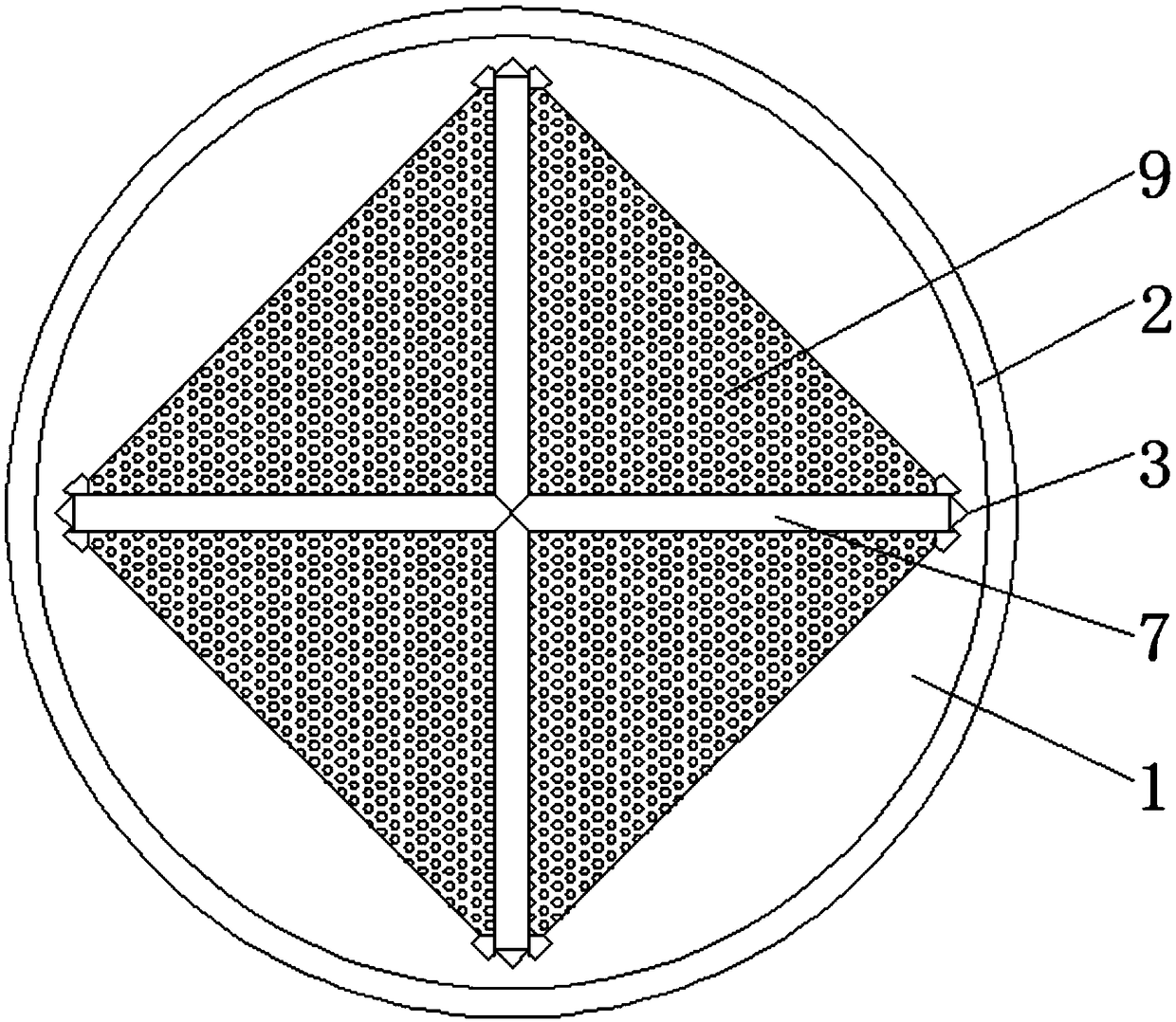 Cooling tower fog dissipation water saving device