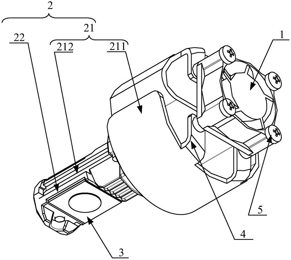 Automobile head lamp with phase-change inhibition thin plate type radiator