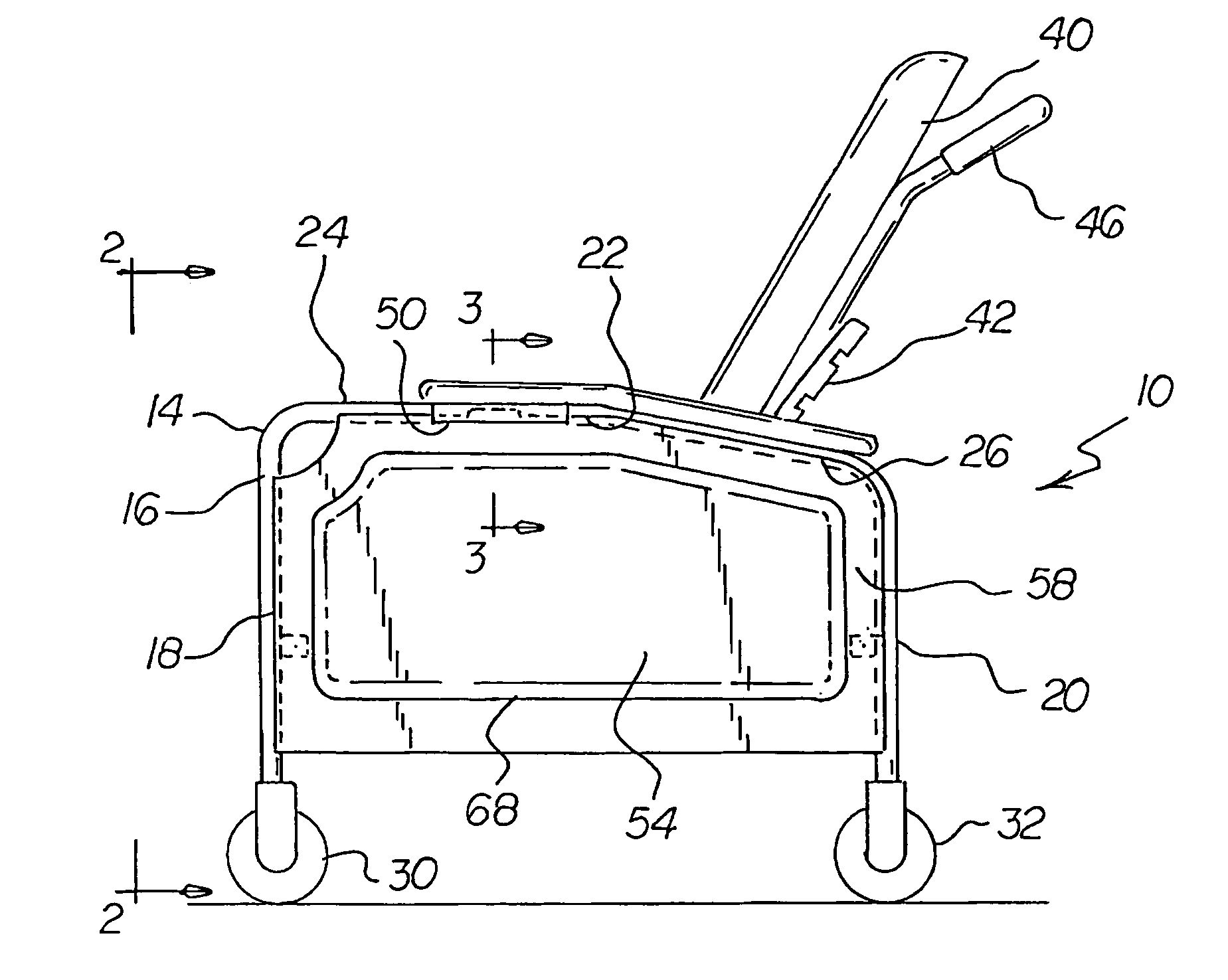 Blow molded side panel chair system