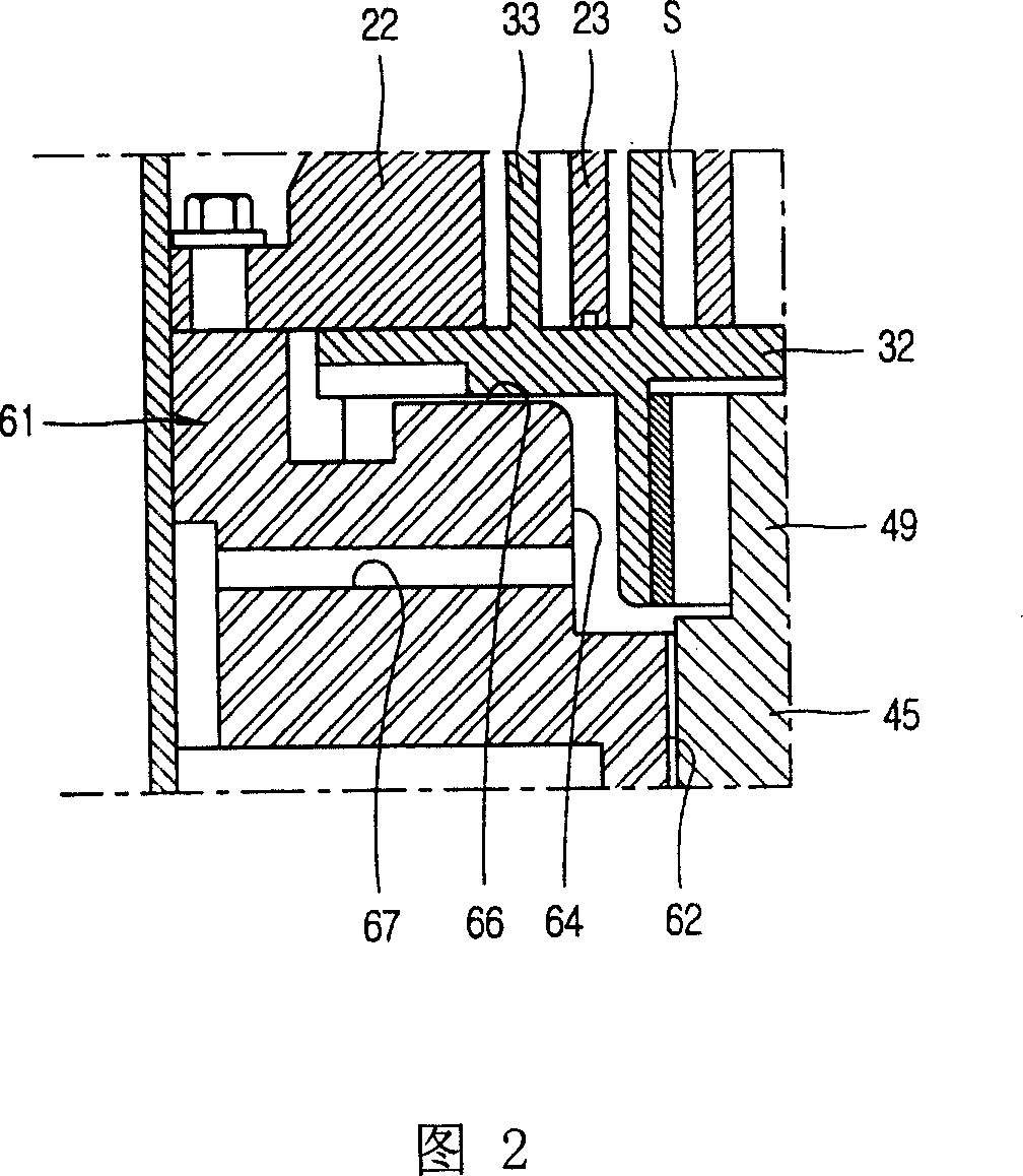 Vortex compressor with oil adjusting function