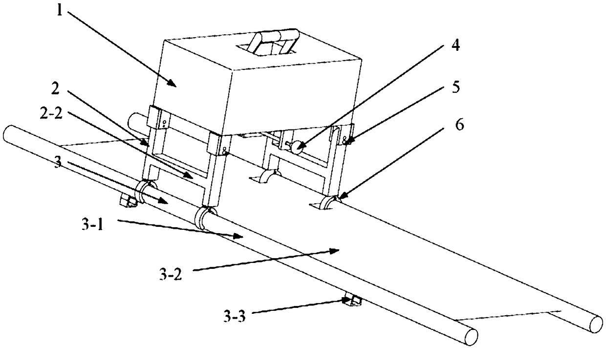 Quick locking mechanism of box type portable life support system and use method thereof