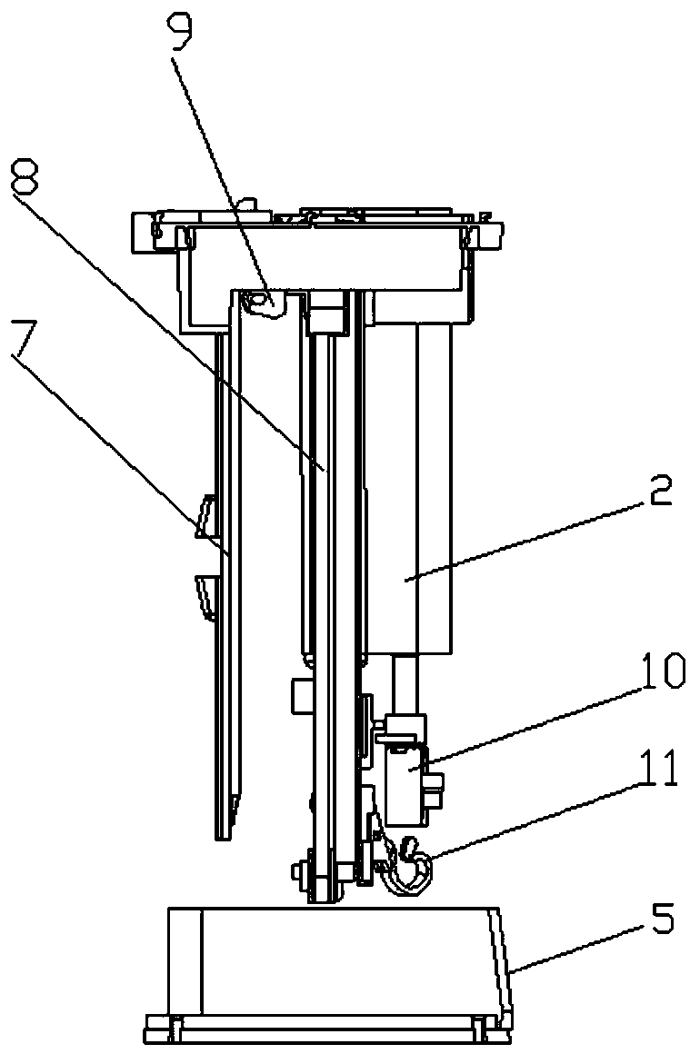 Automatic mop cleaning machine and special mop thereof