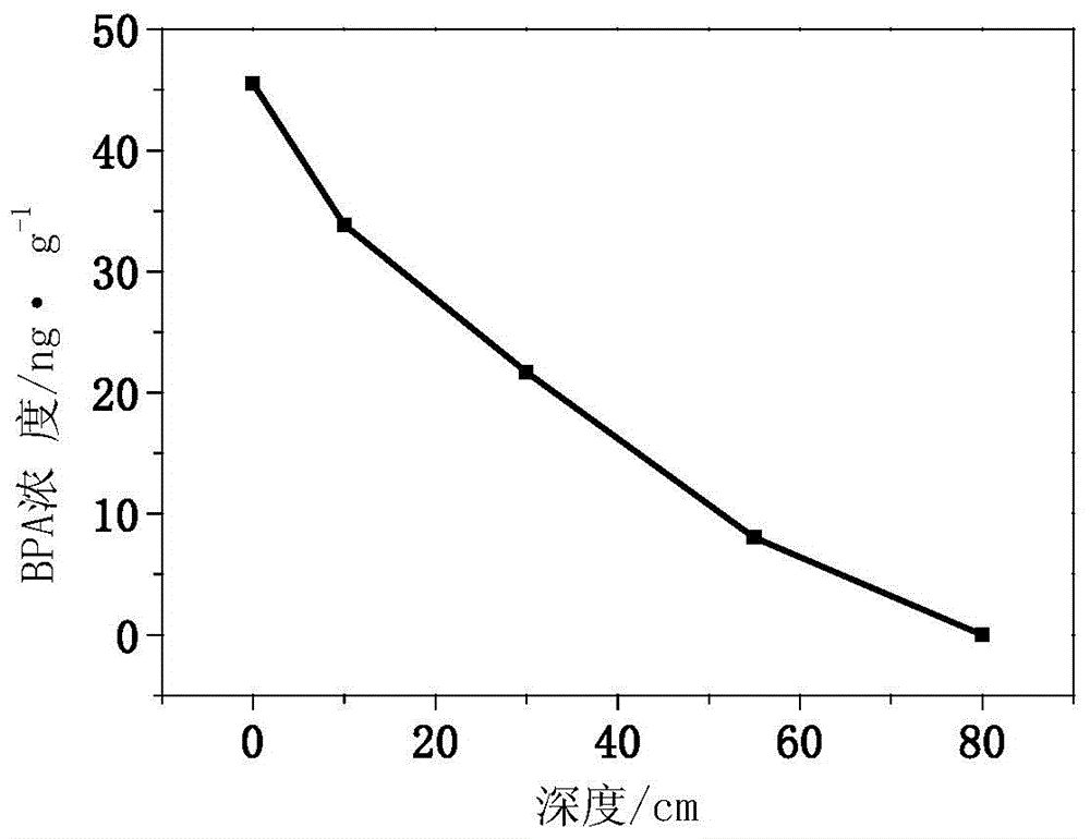 Composite soil layer system, method and experimental apparatus for removing typical endocrine disruptors from water