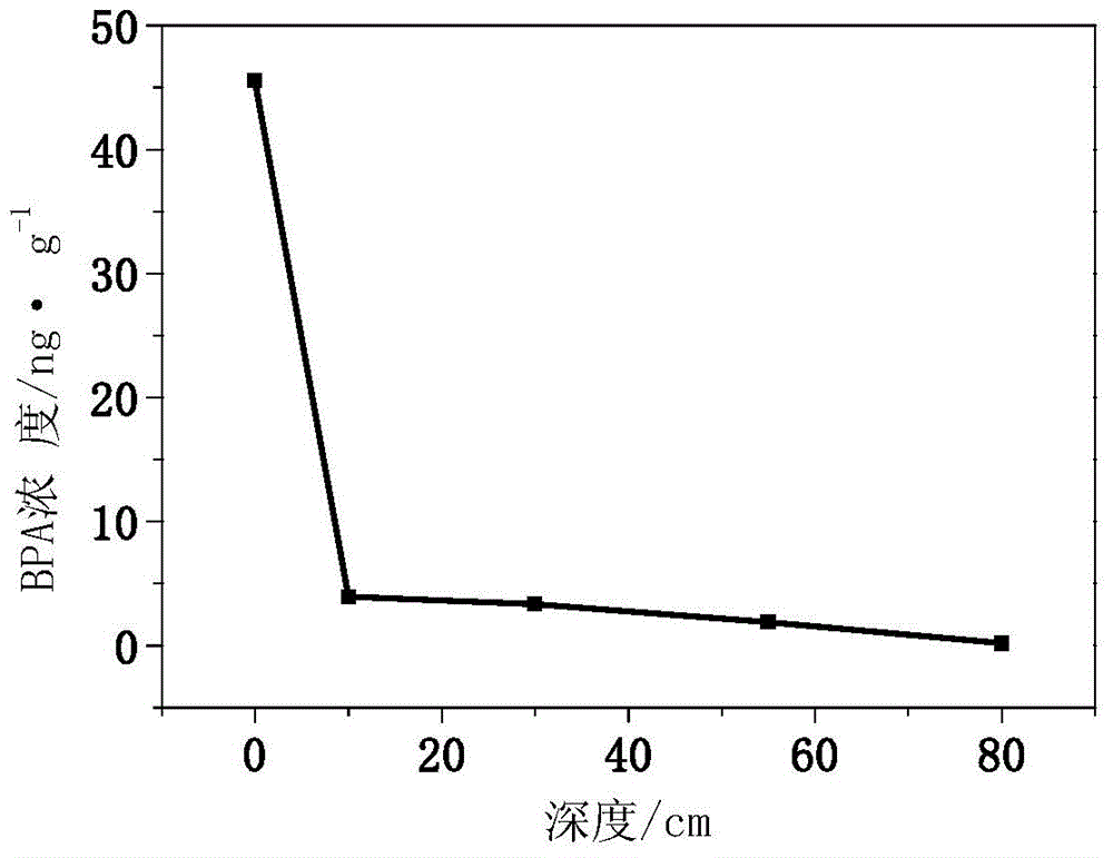 Composite soil layer system, method and experimental apparatus for removing typical endocrine disruptors from water