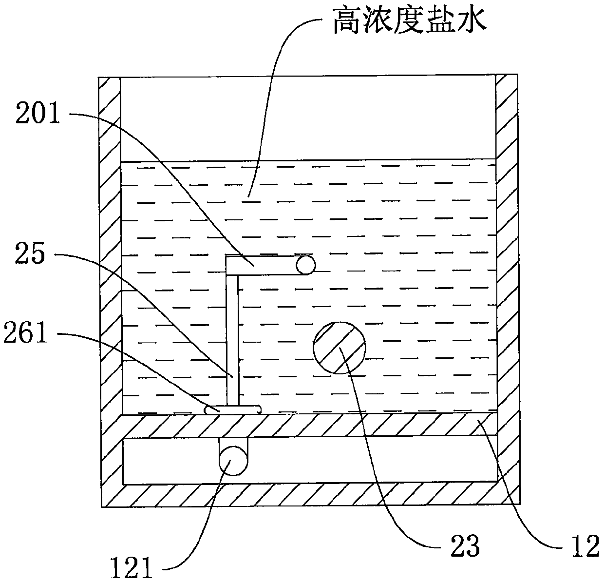 Buoyancy experiment device for physics teaching