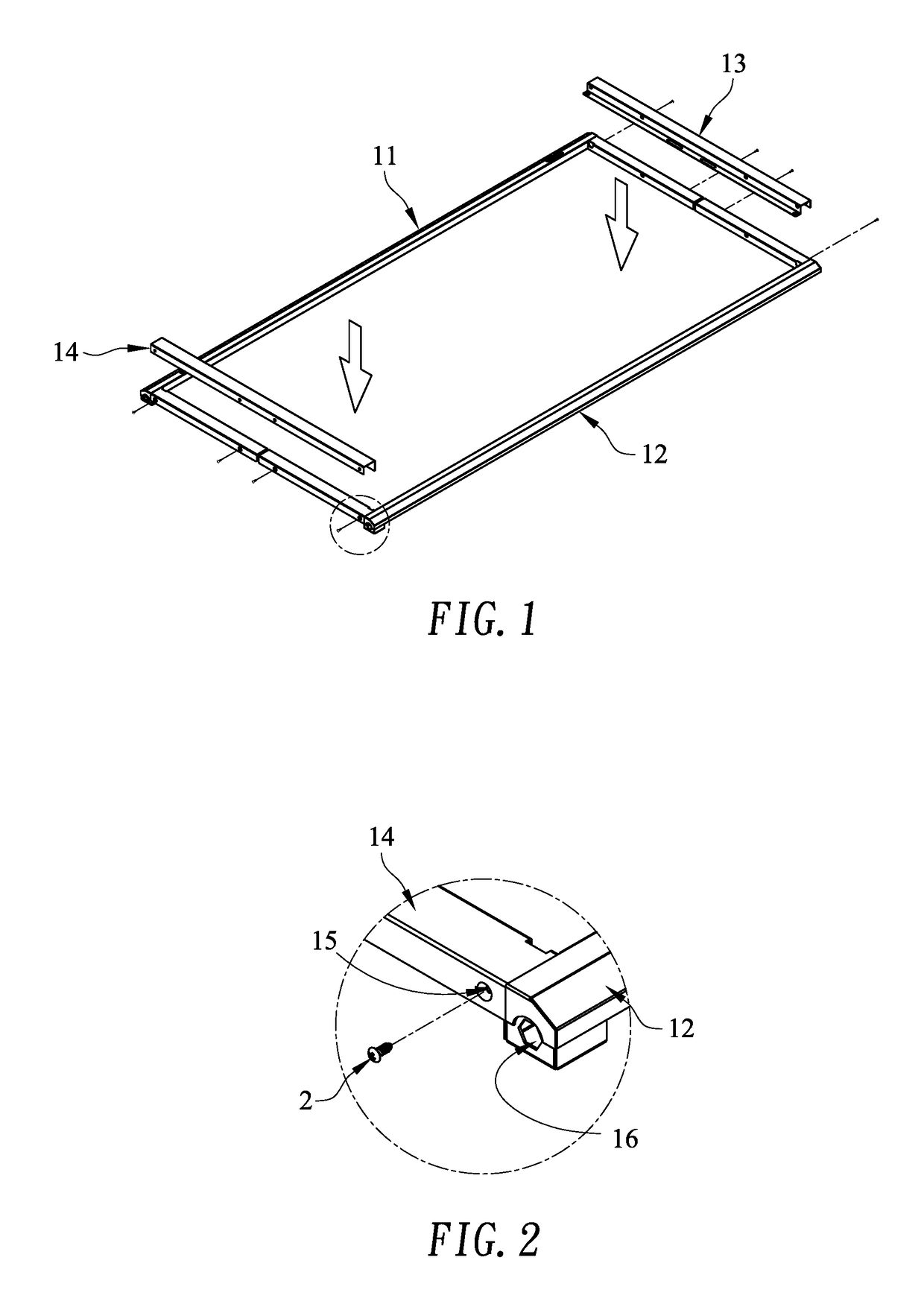 Embedded doorframe structure of toolbox