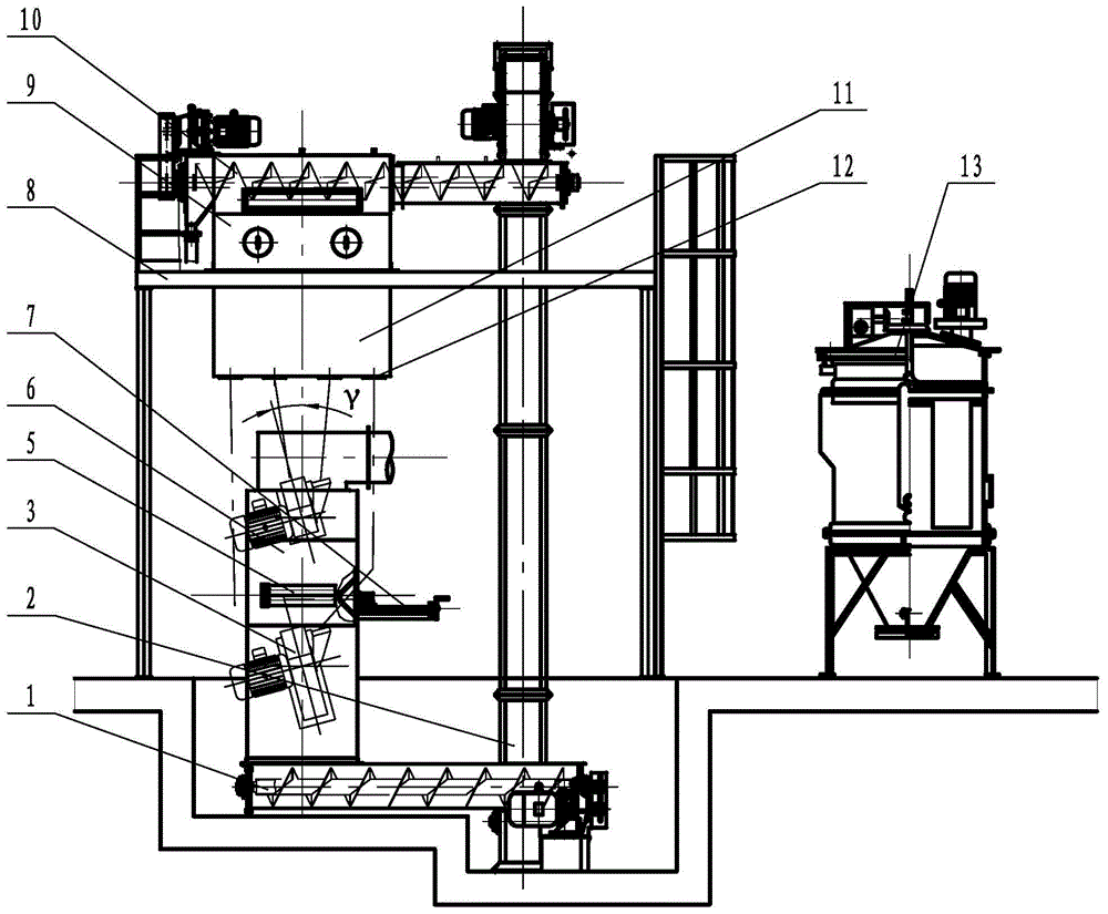 Steel belt pass-through shot blasting machine