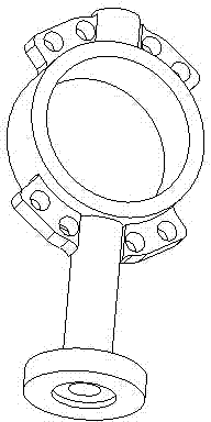 Numerically-controlled multi-station composite processing special machine tool for valve body of butterfly valve