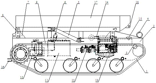 A river network mud crawler transport vehicle