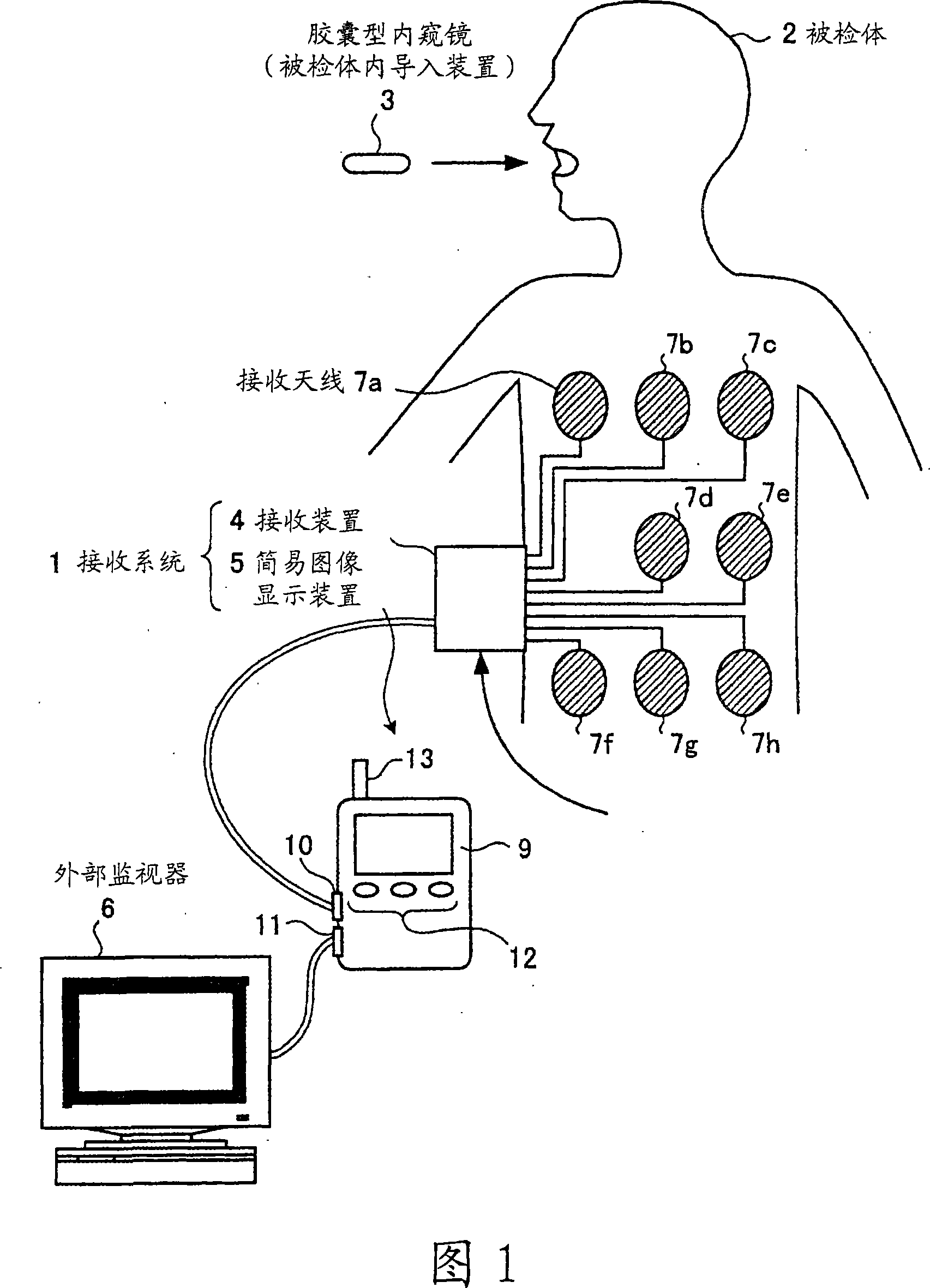 Simple image display apparatus and receiving system