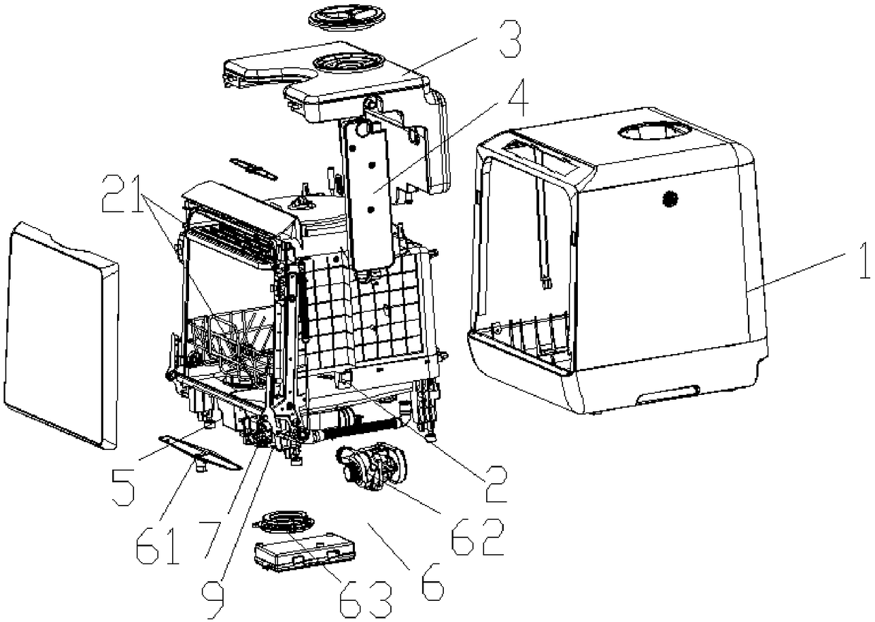 Installation-free dishwasher