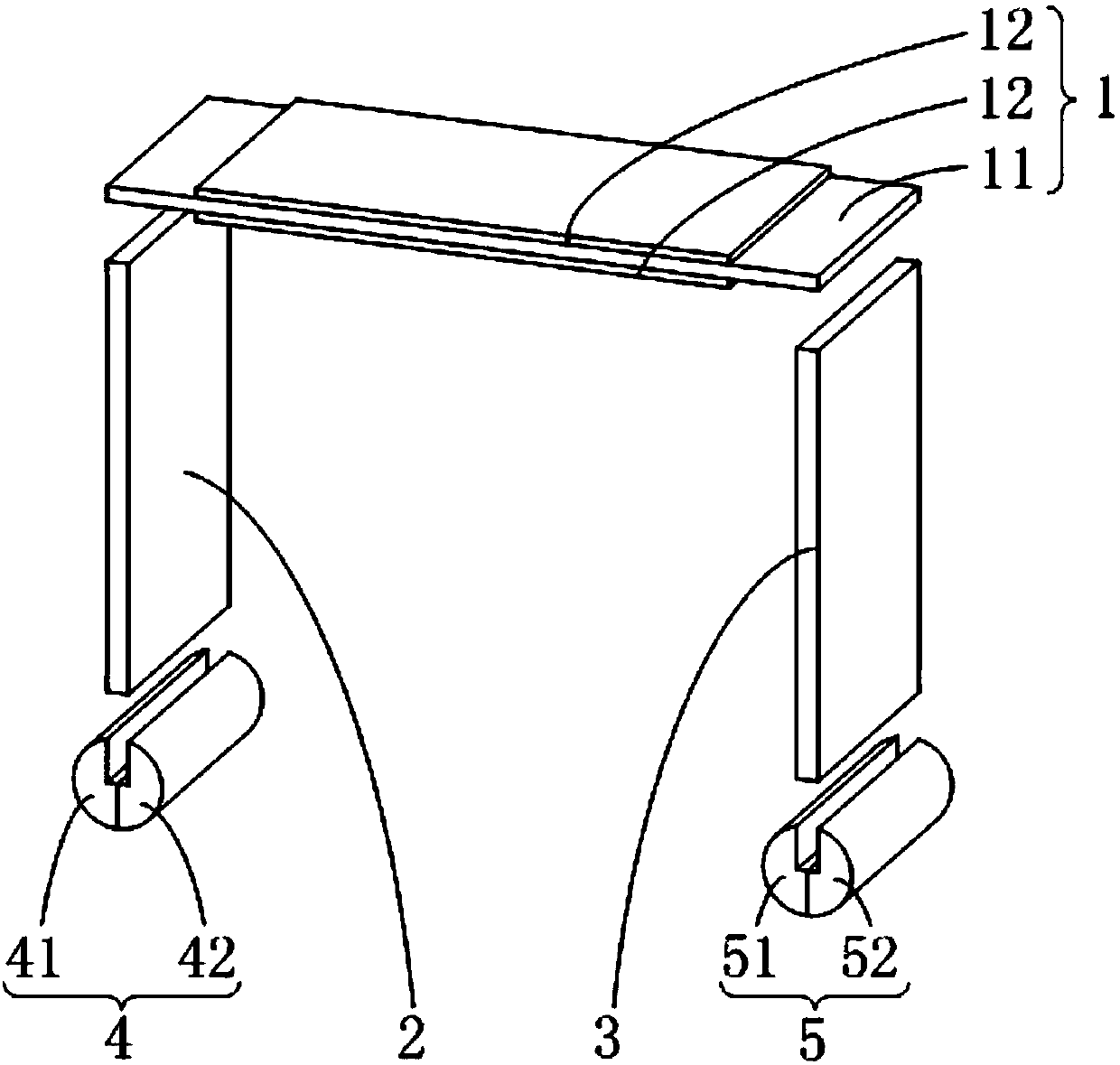 A kind of directional drive with composite foot support