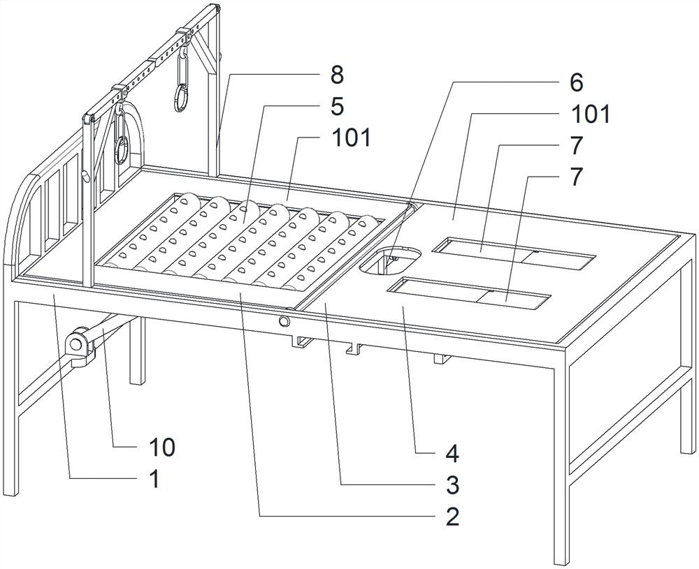 Multifunctional nursing bed