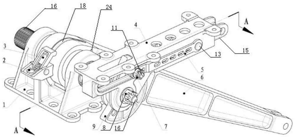 A canopy unlocking and folding driving transfer device and an aircraft having the same