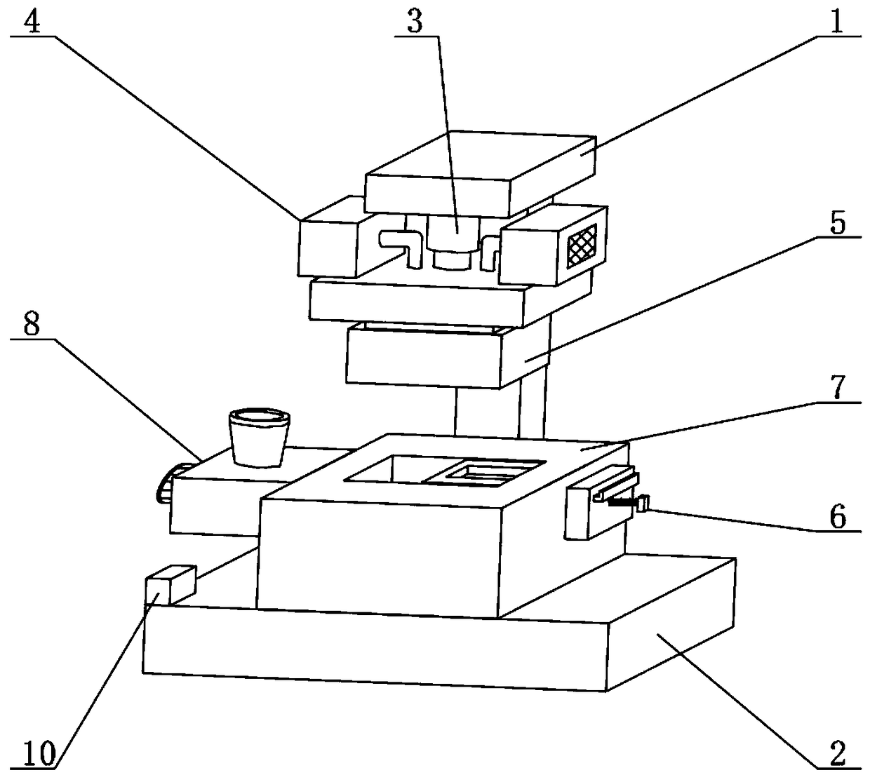 Shell machining device for ammeter production