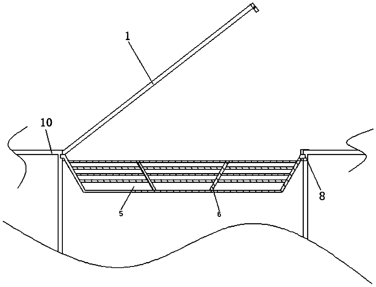 Anti-falling device for pavement manhole cover