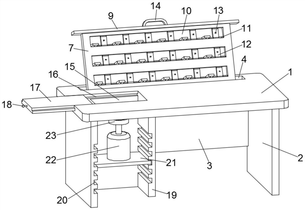 Experiment table for mechanical education