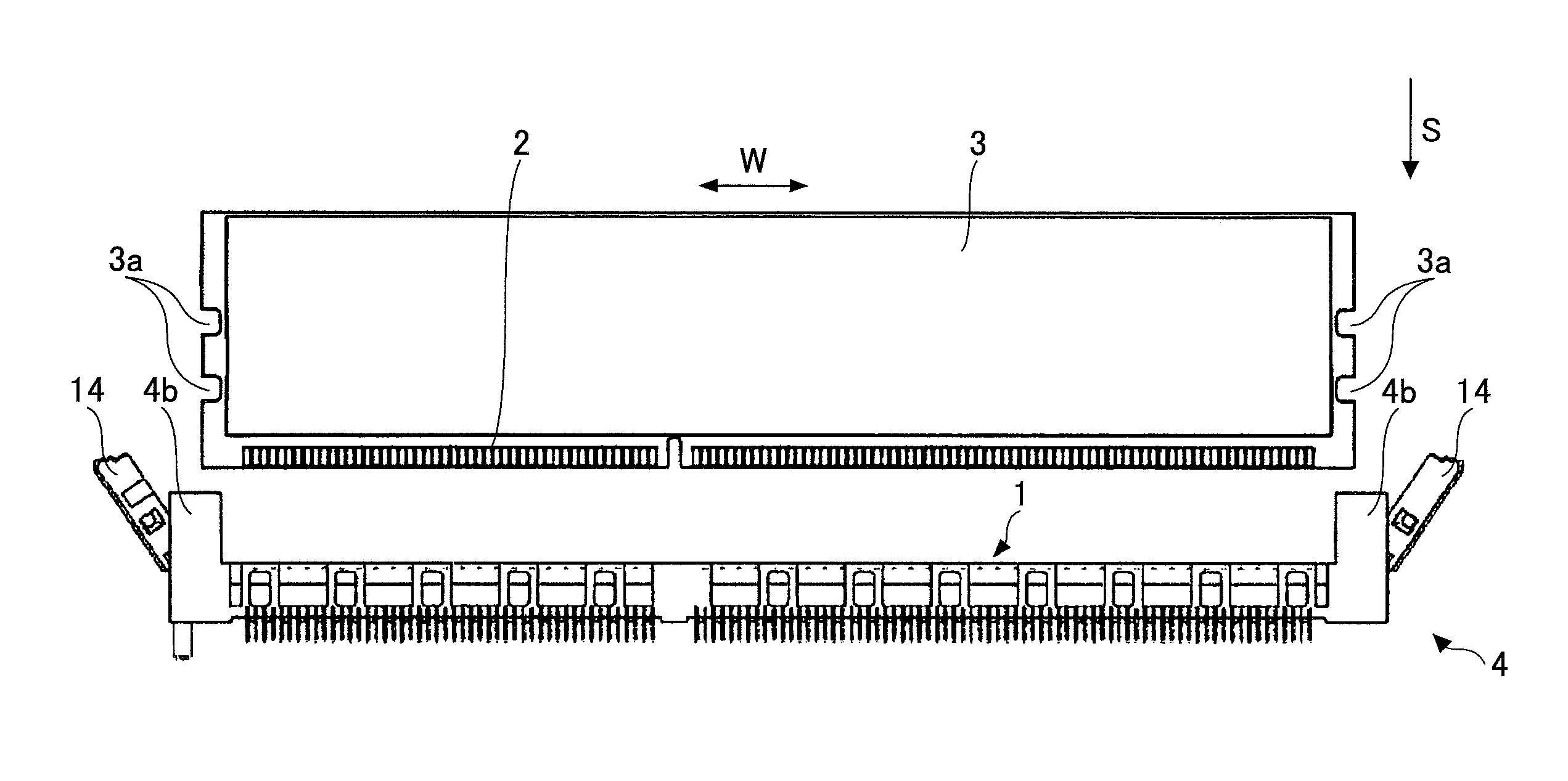 Connector to be electrically connected to connecting target and to substrate