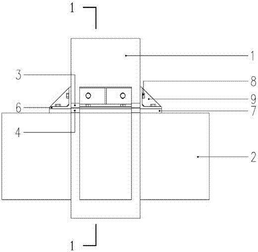 Self-restoration concrete frame column sliding node