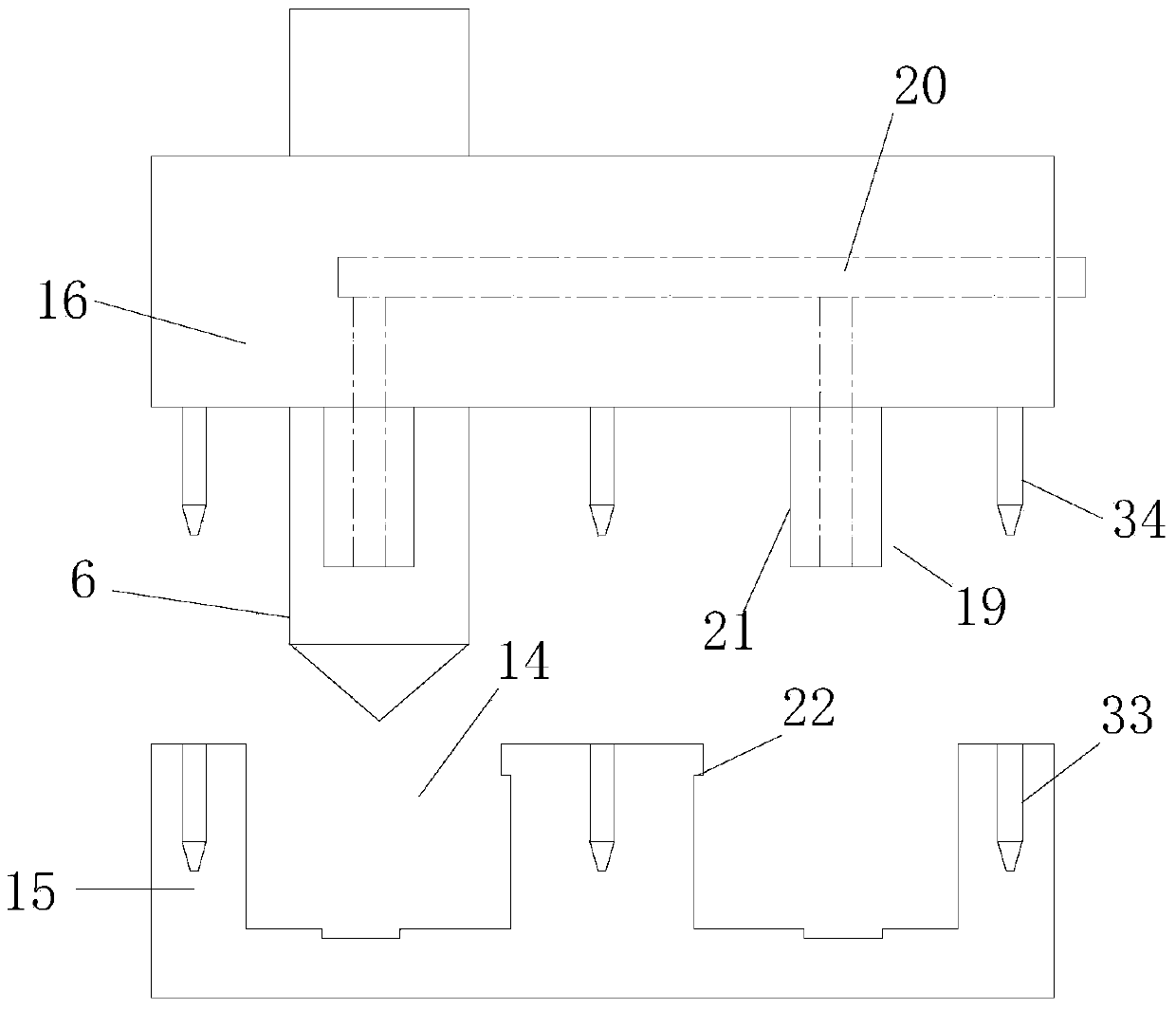 Full-automatic surface mounting machine of ultrasonic sensor