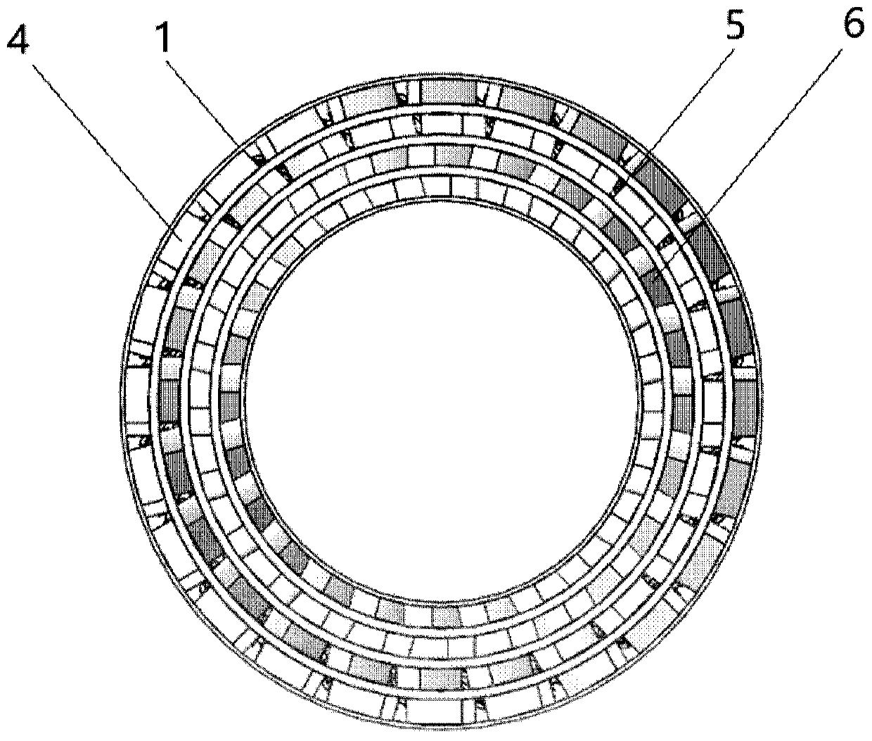 Two-dimensional array low-pollution combustion device without traditional cyclone