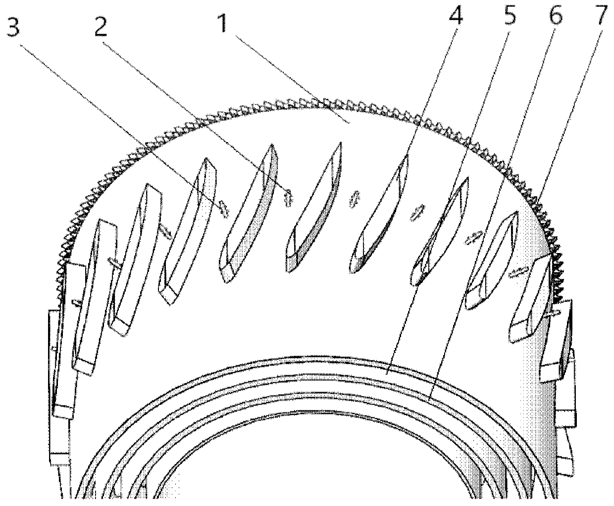 Two-dimensional array low-pollution combustion device without traditional cyclone