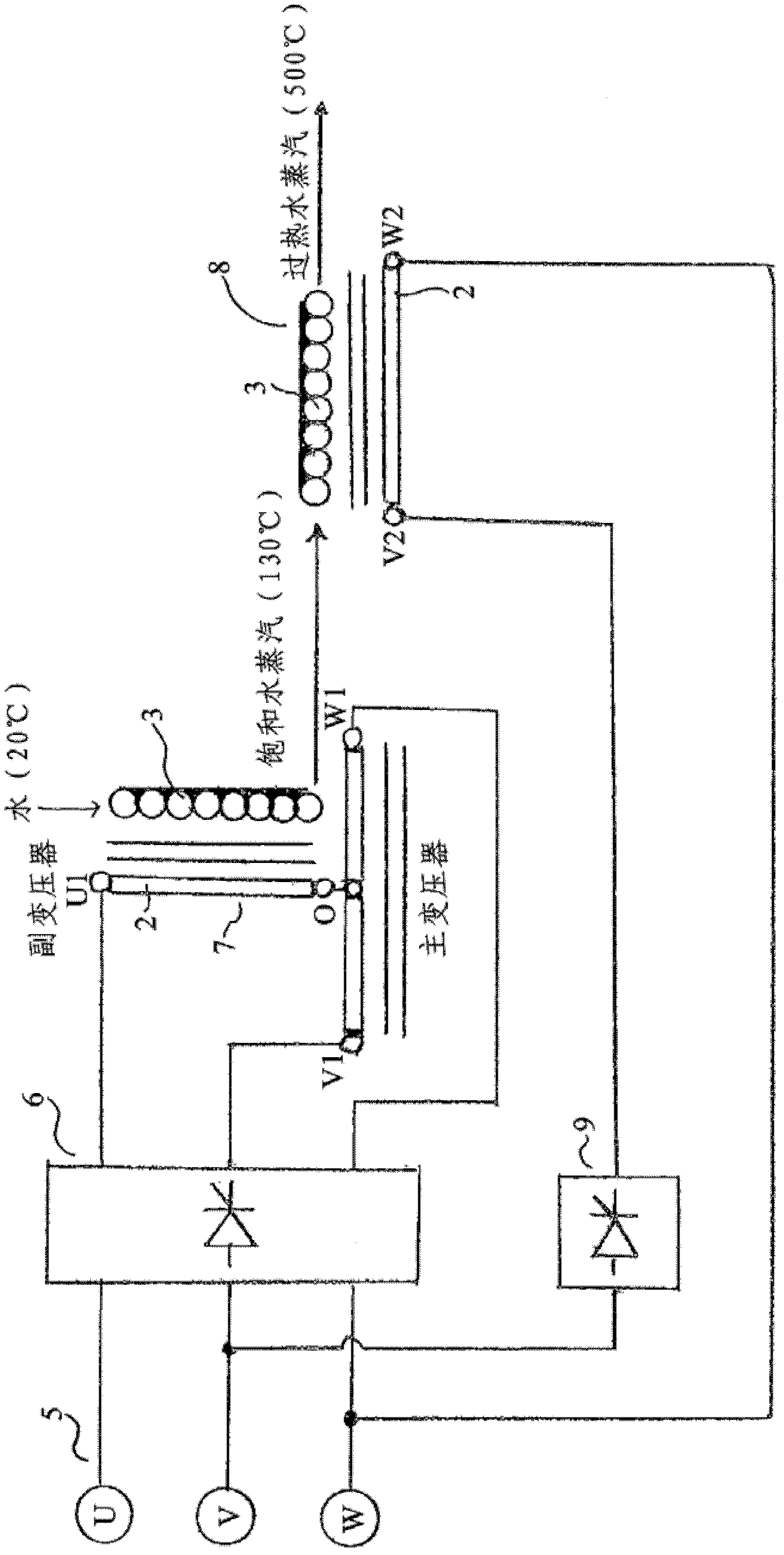 Superheated steam generator