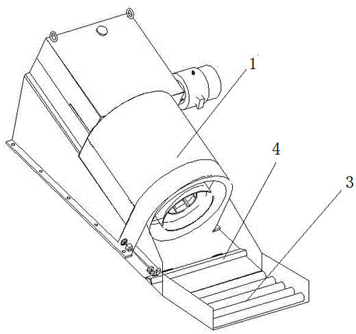 Tilting type material stumbling device for cold rolling and spinning