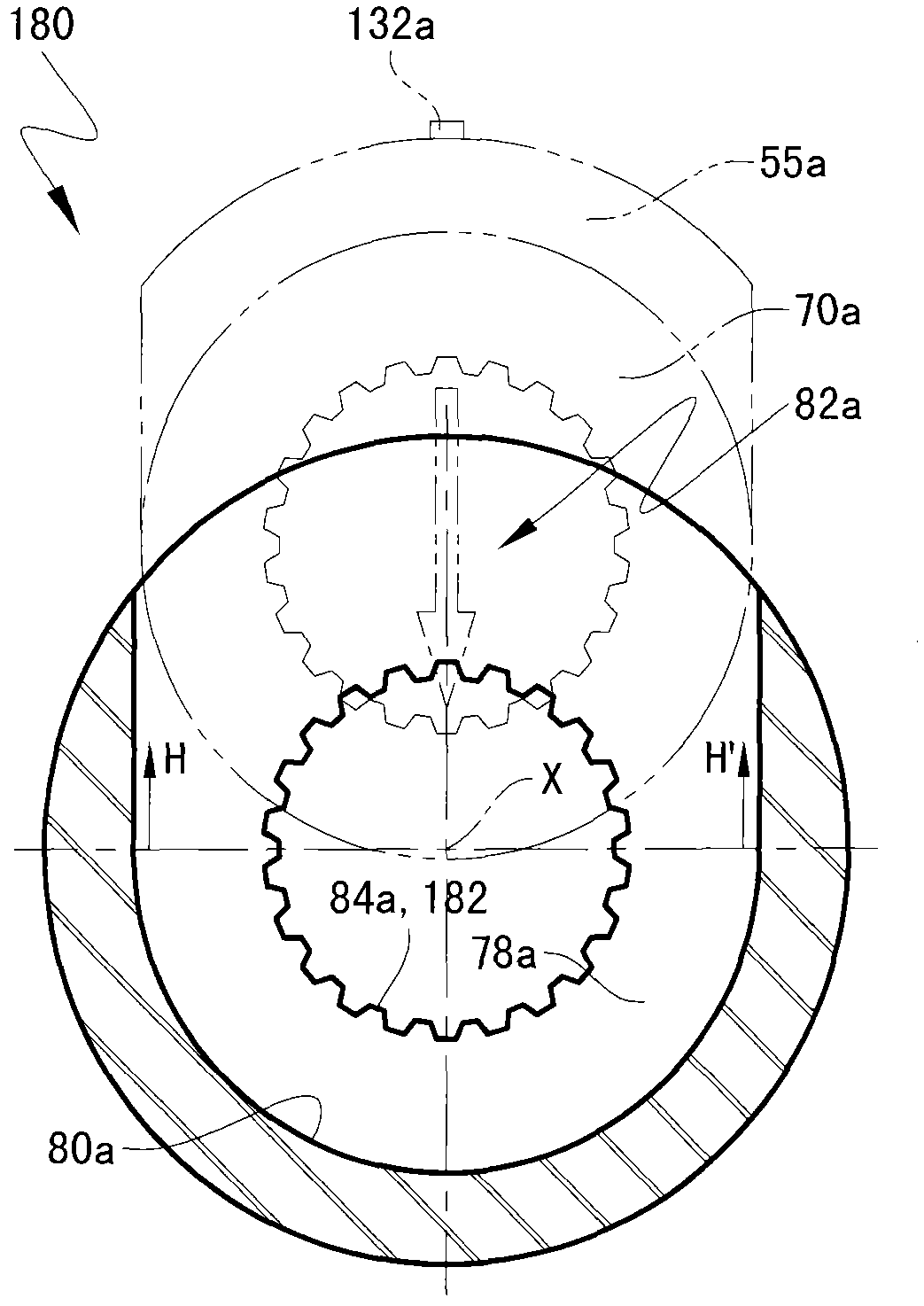 Spatial wedge type double-clutch