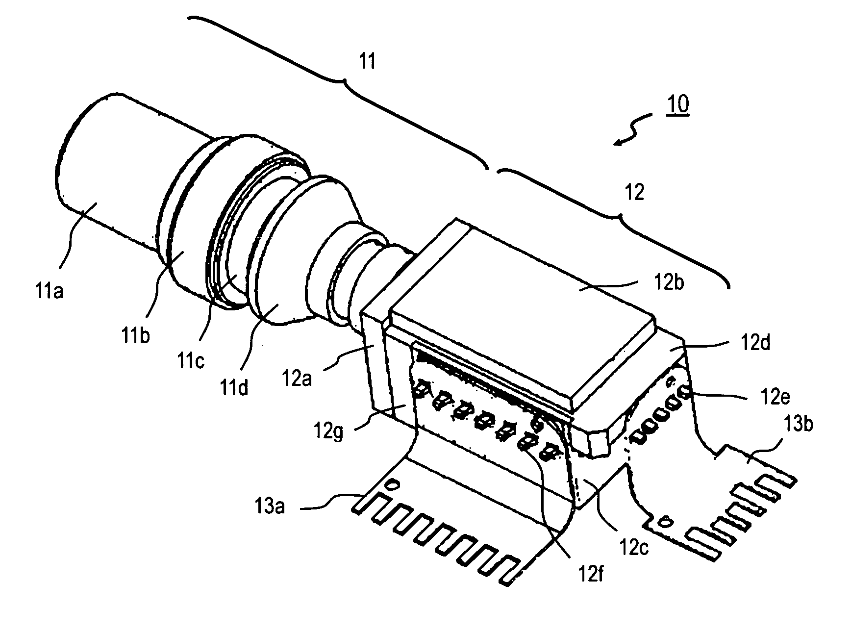 Optical transceiver with optical sub-module thermally couples with optical transceiver without mechanical stress