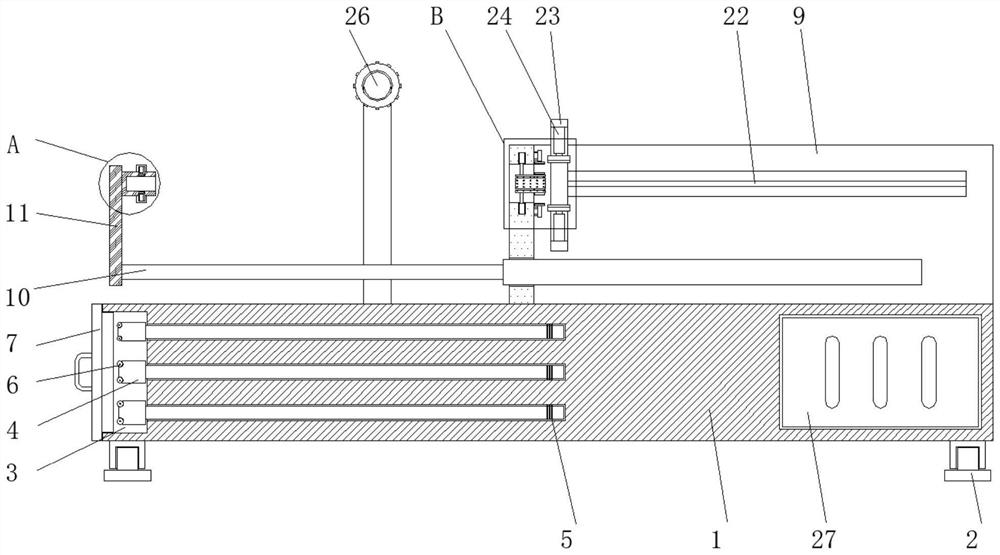 Rapid straightening device for machining of pipe fittings with different diameters