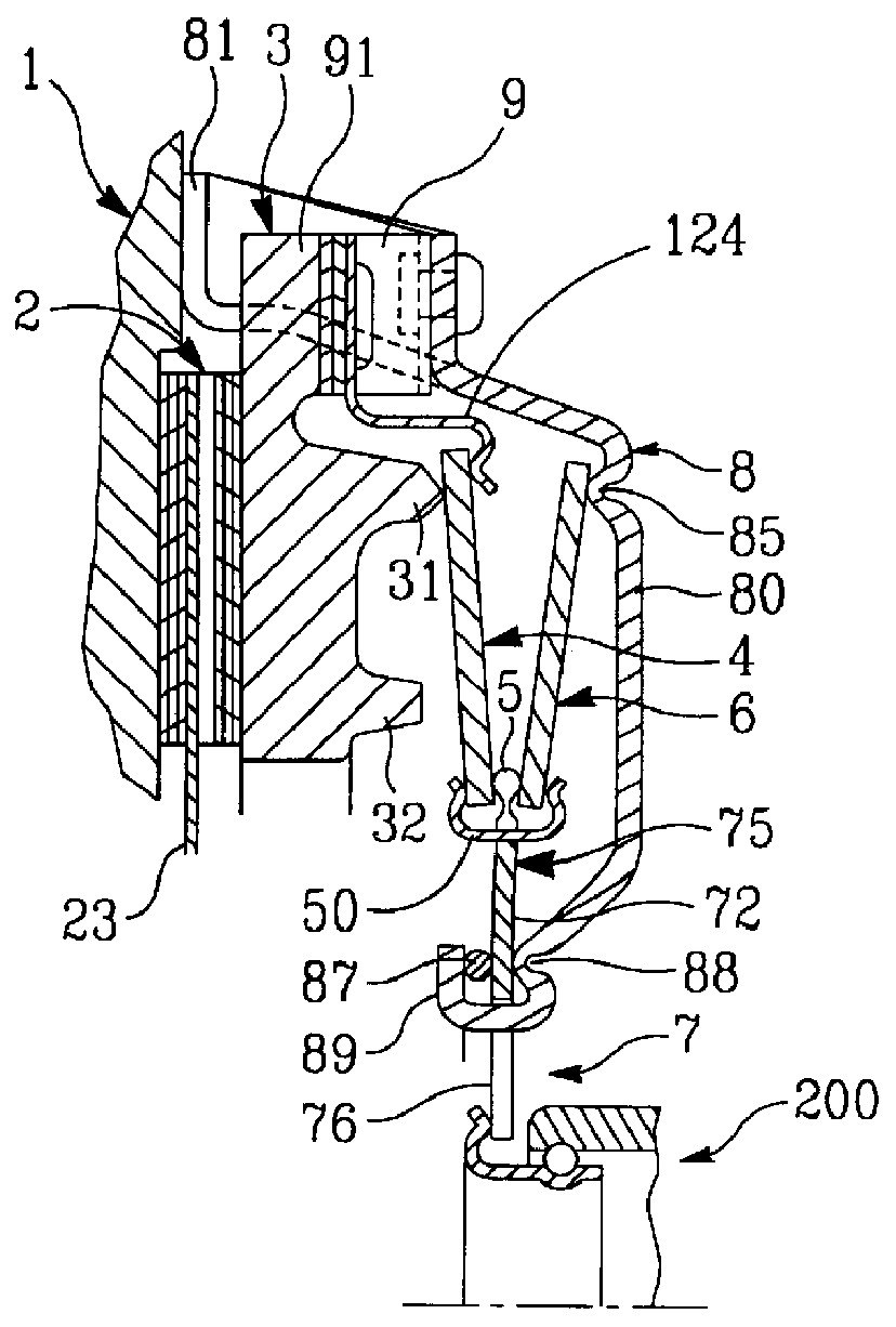 Clutch mechanism for friction clutch with low declutching force