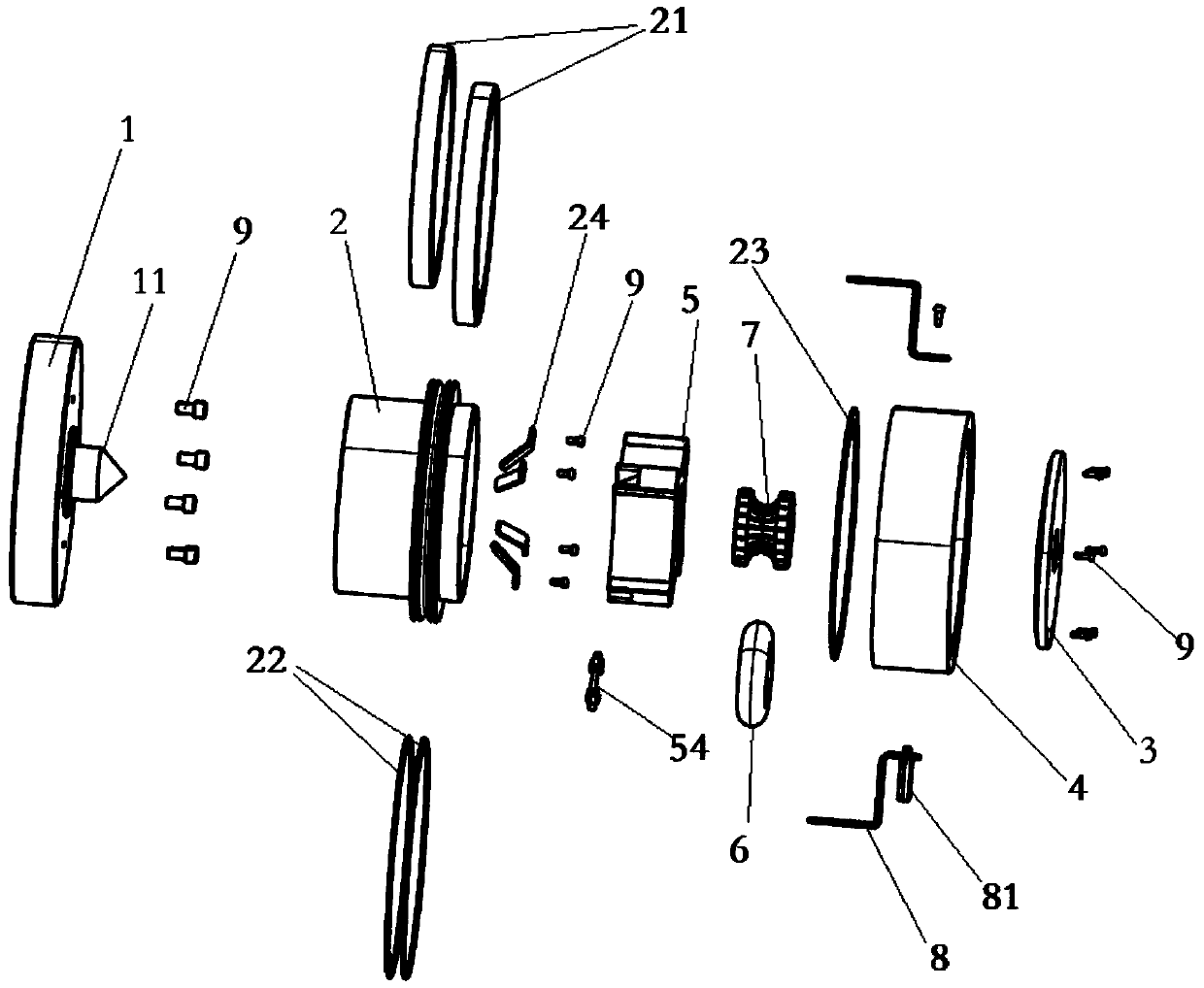 Pneumatic fixture for grinding machine processing