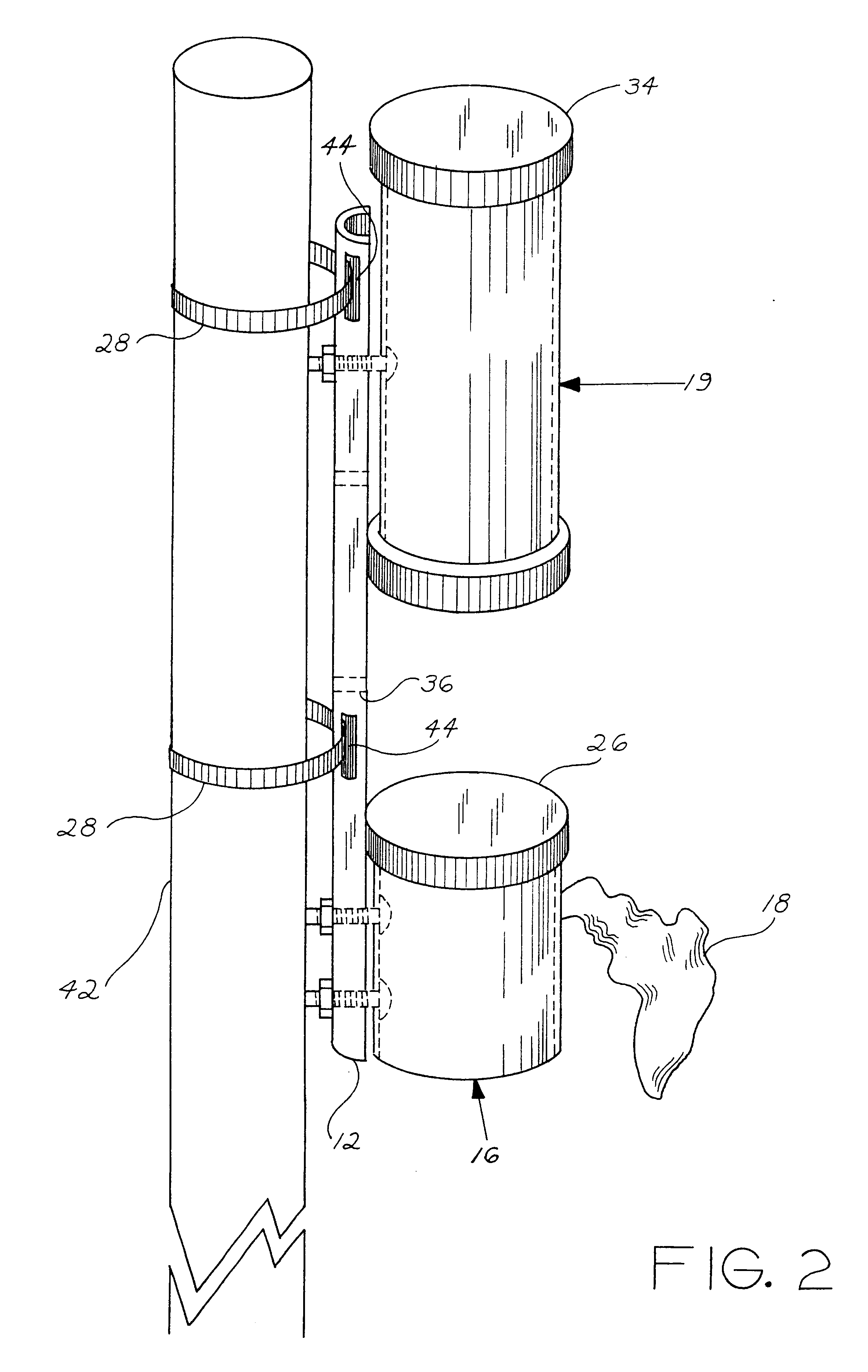 Animal waste bag dispenser and disposal unit