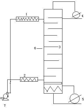 Method for distillation synthesis of biodiesel by acid-catalyzed reaction