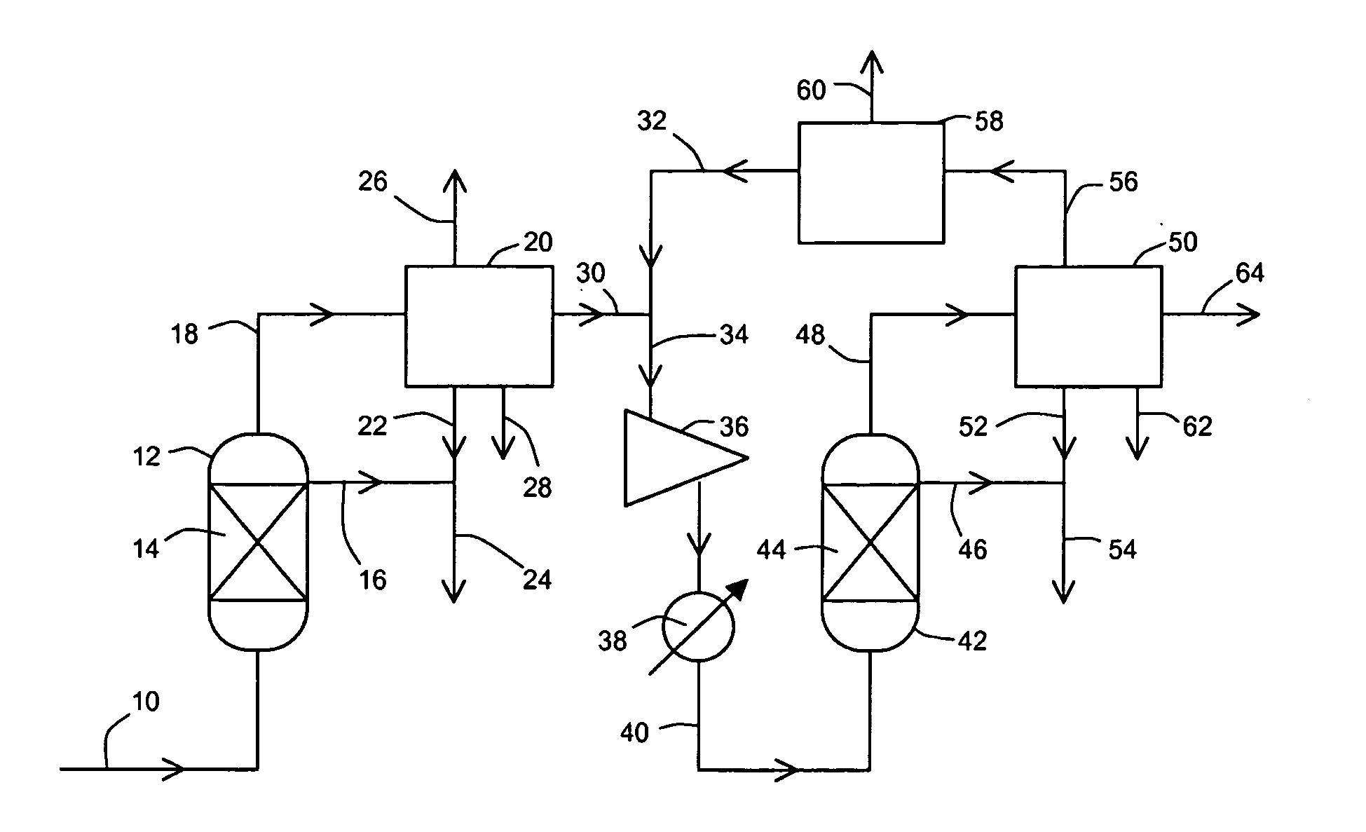 Two stage process for the conversion of synthesis gas using a cobalt catalyst in the first stage and a supported ruthenium catalyst in the second stage