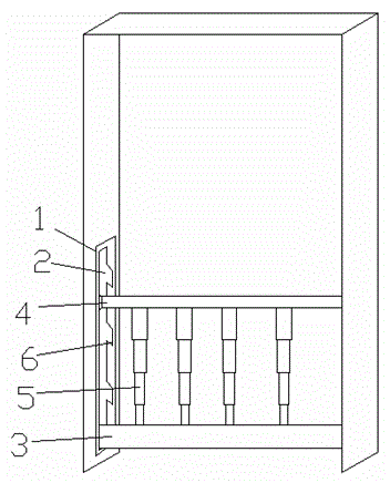 Child safety door mounting structure for convenient mounting