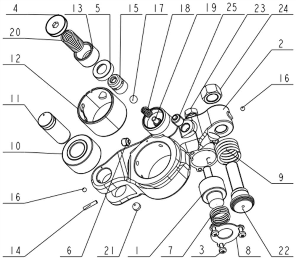 Integrated brake rocker arm device of engine