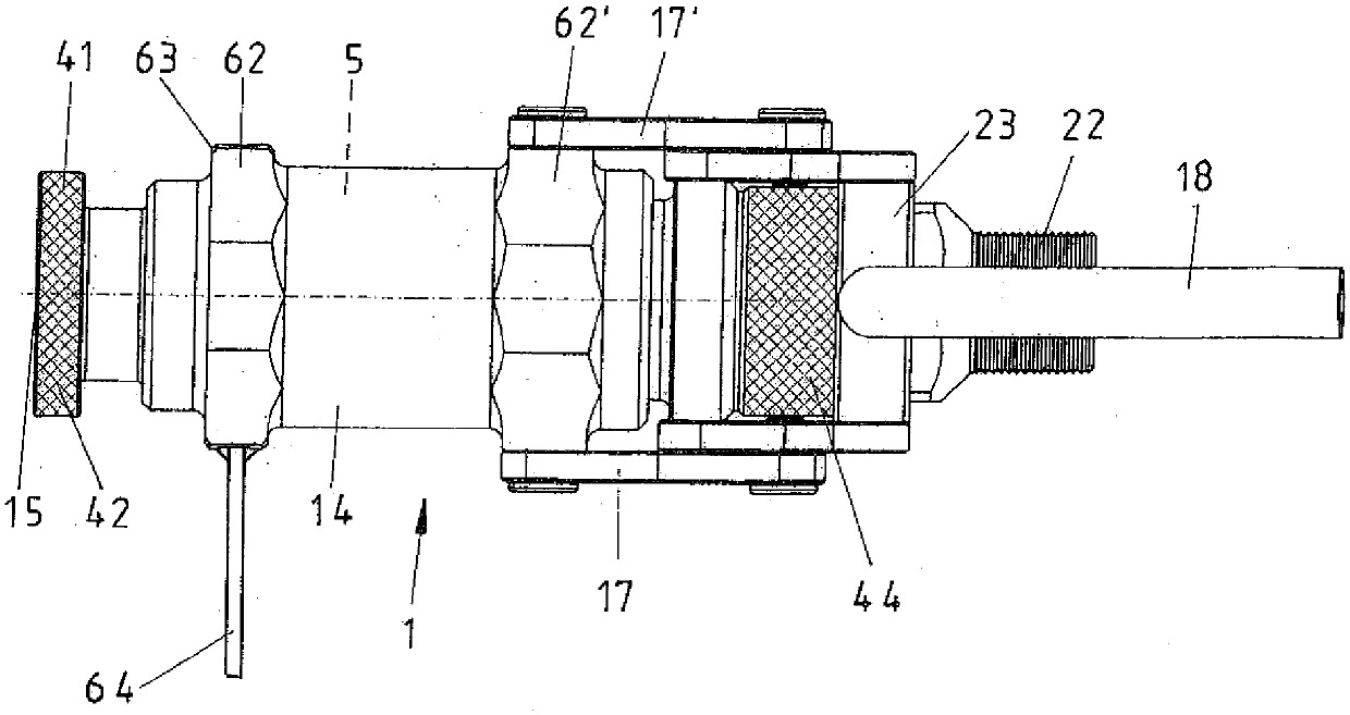 Lance stand with guard for non-straight, especially curved oxygen lances