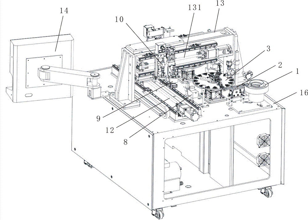 Reinforcing piece double-head mounting device for flexible printed circuit board