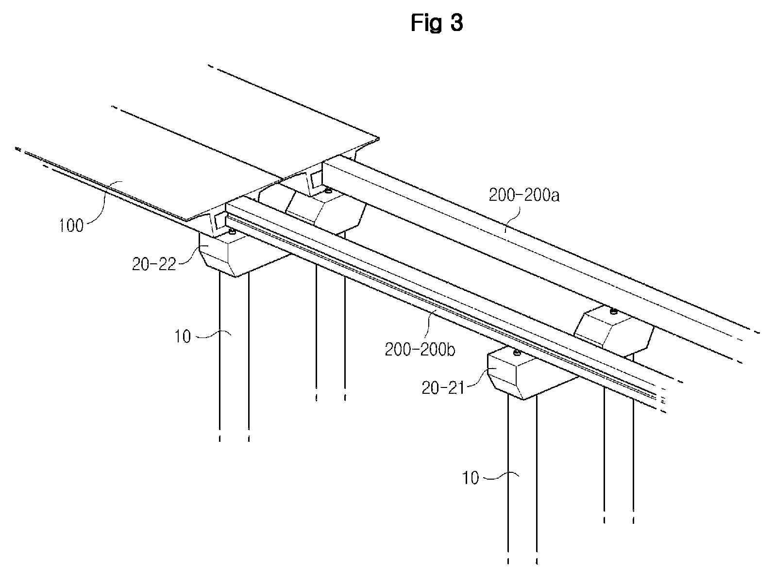 Construction method for girder in bridge, crane for pulling up girder, vehicle for carring girder, and girder used for the same