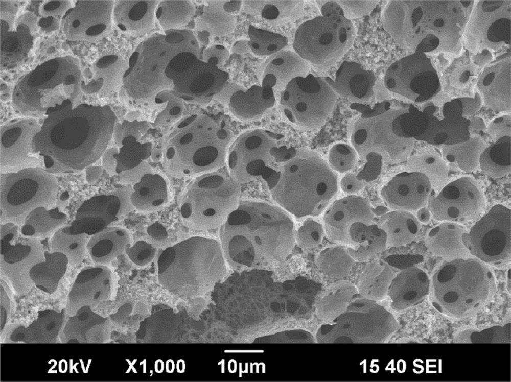 Preparation method of porous SiOC ceramic with composite pore structure