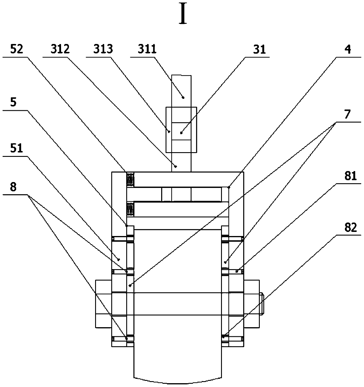 Mounting structure used for ceiling screen and mounting method thereof