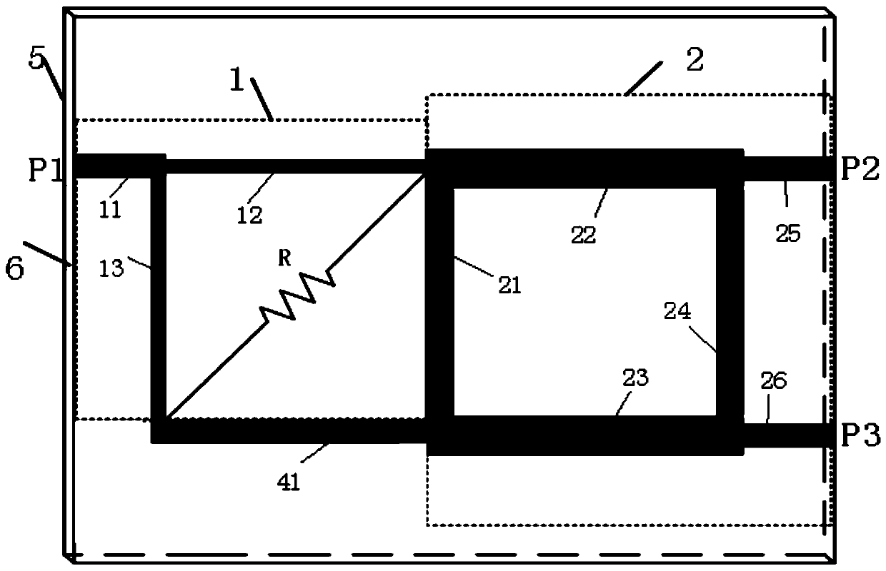 High distribution ratio reconfigurable power splitter