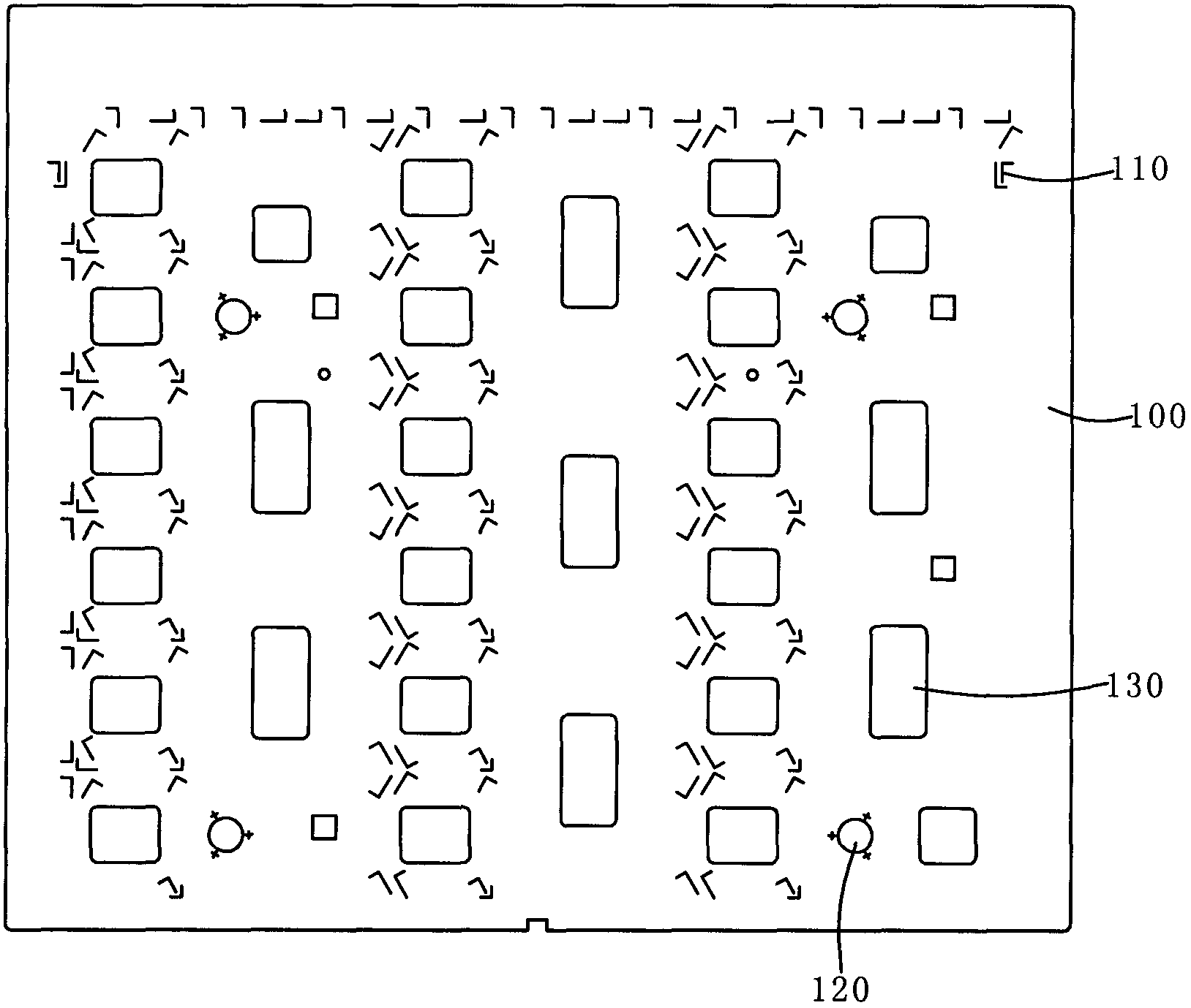 Waste slice removing mould