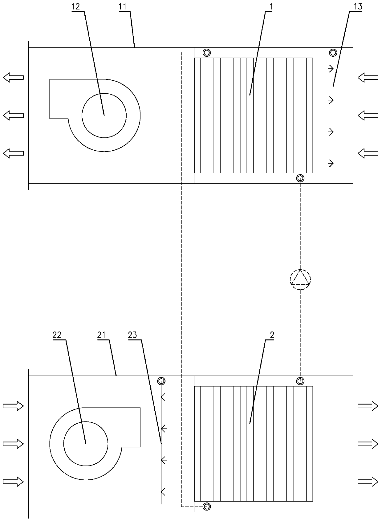 Liquid circulation type heat recovery device