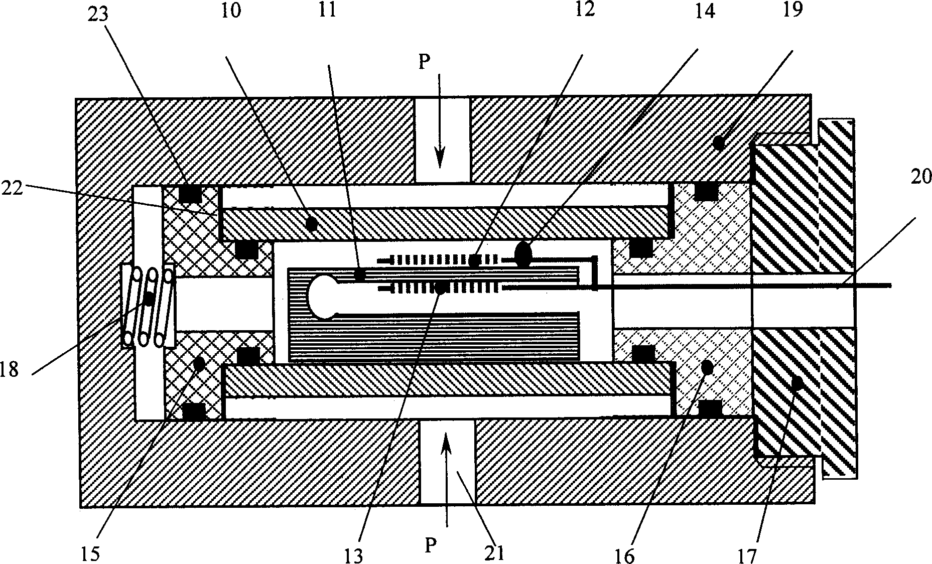 Optical-fiber grating sensor detecting pressure temperature simultaneously