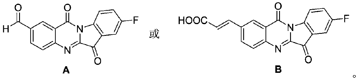 Tryptanthrin derivative containing olefine acid, and preparation method and application thereof